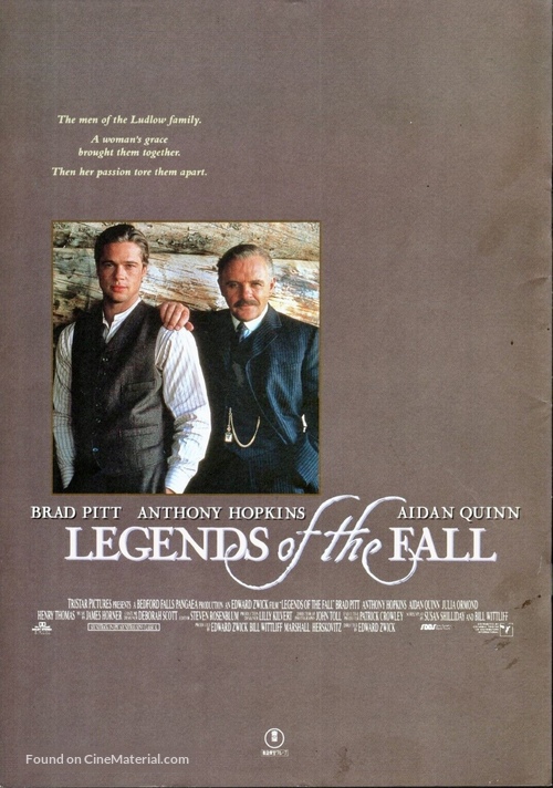 Legends Of The Fall - Japanese Movie Poster