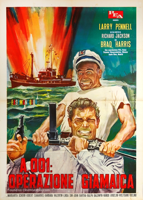 A 001, operazione Giamaica - Italian Movie Poster