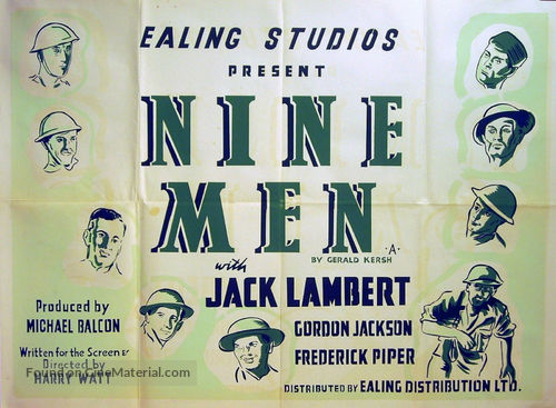 Nine Men - British poster