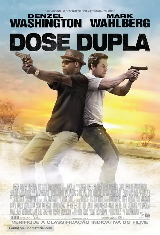 2 Guns 13 Brazilian Movie Poster 2 Guns 13 Brazilian Movie Poster
