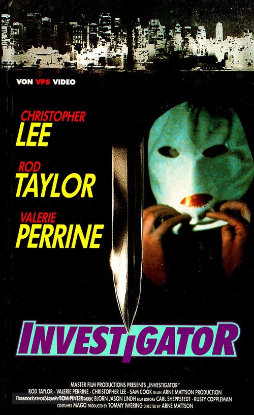 Mask of Murder - German VHS movie cover