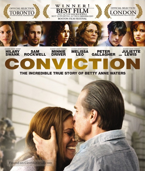 Conviction - Blu-Ray movie cover