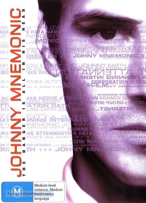 Johnny Mnemonic - Australian Movie Cover