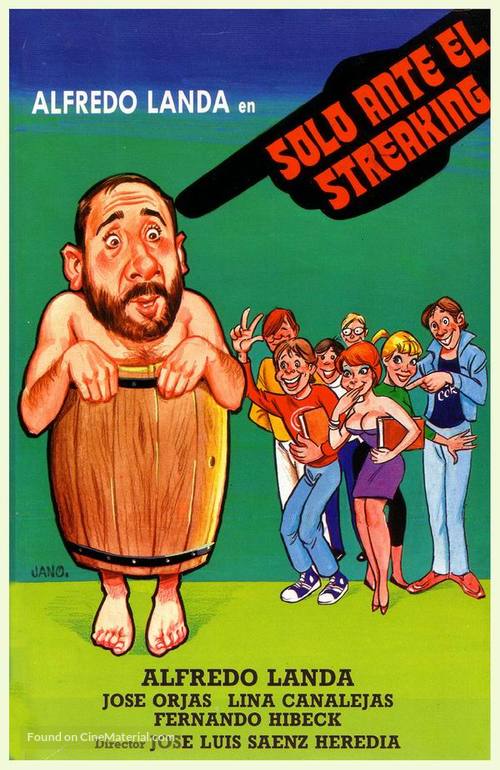 Solo ante el Streaking - Spanish Movie Poster