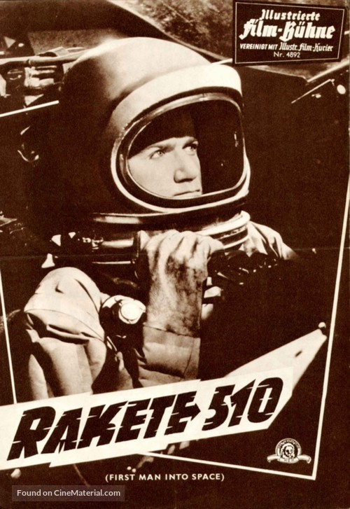 First Man Into Space - German poster