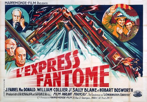 The Phantom Express - French Movie Poster