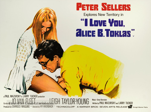 I Love You, Alice B. Toklas! - British Movie Poster