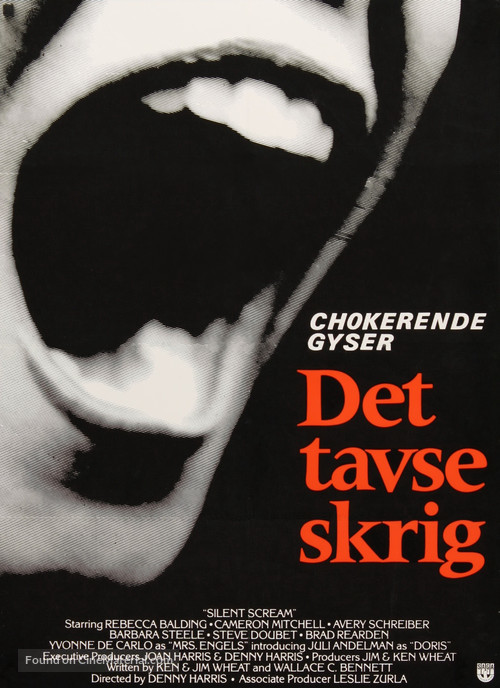 The Silent Scream - Danish Movie Poster