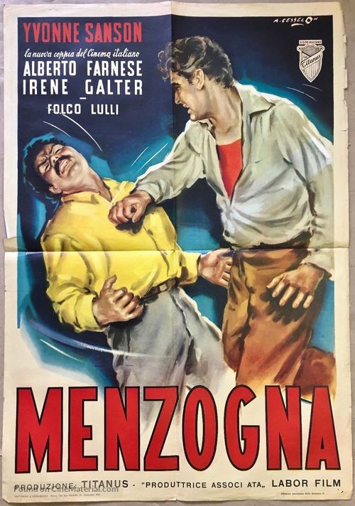 Menzogna - Italian Movie Poster