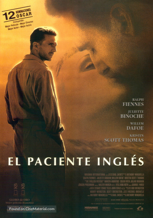 The English Patient - Spanish Movie Poster