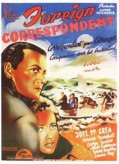 Foreign Correspondent - Movie Poster