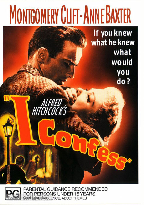 I Confess - Australian DVD movie cover