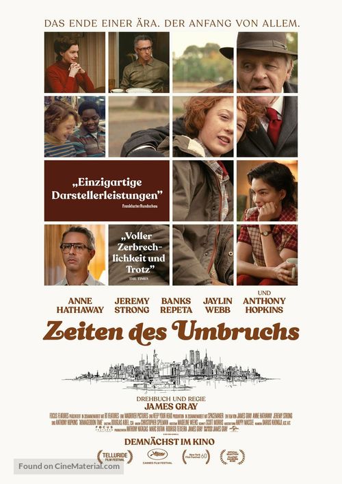 Armageddon Time - German Movie Poster