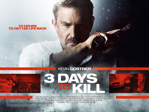 3 Days to Kill - British Movie Poster