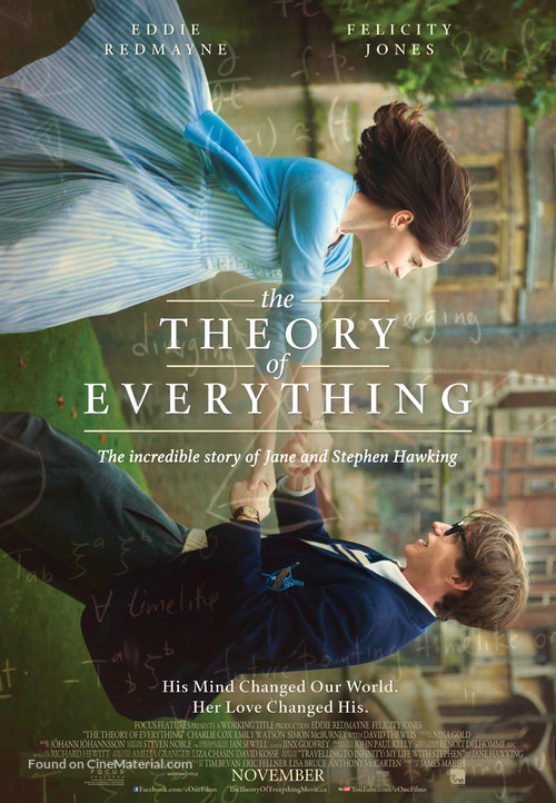 The Theory of Everything - Canadian Movie Poster