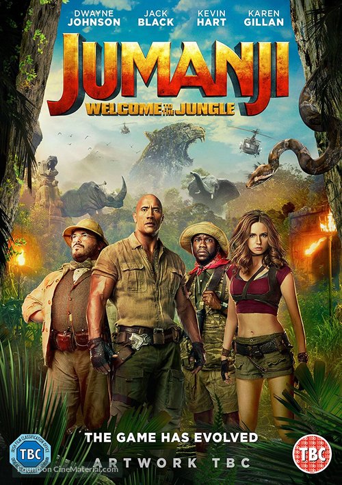 Jumanji: Welcome to the Jungle - British Movie Cover