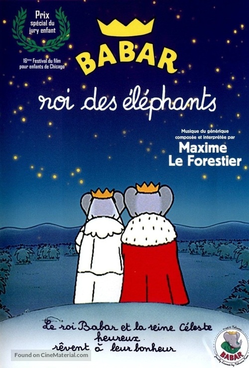 Babar: King of the Elephants - French DVD movie cover