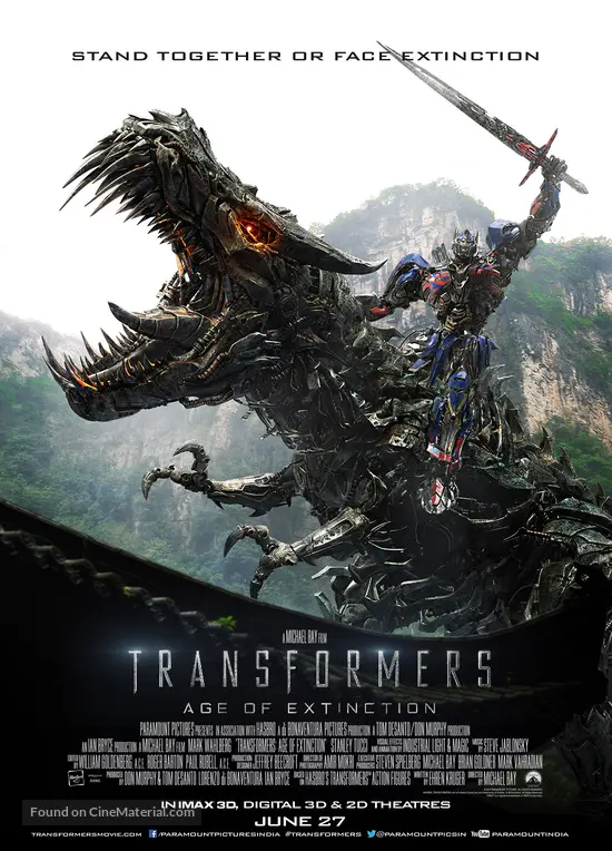 Transformers: Age of Extinction - Indian Movie Poster