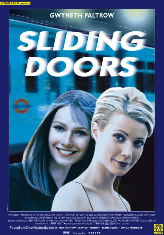Sliding Doors 1998 Italian Movie Poster
