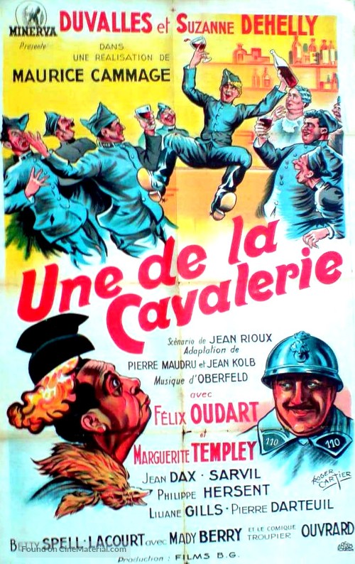 Une de la cavalerie - French Movie Poster
