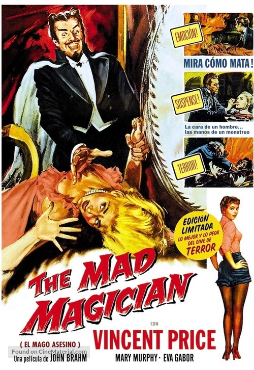 The Mad Magician - Spanish Movie Cover