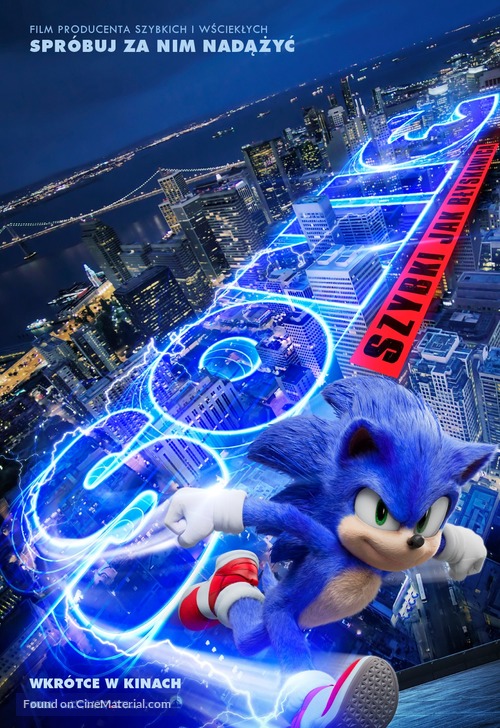 Sonic the Hedgehog - Polish Movie Poster