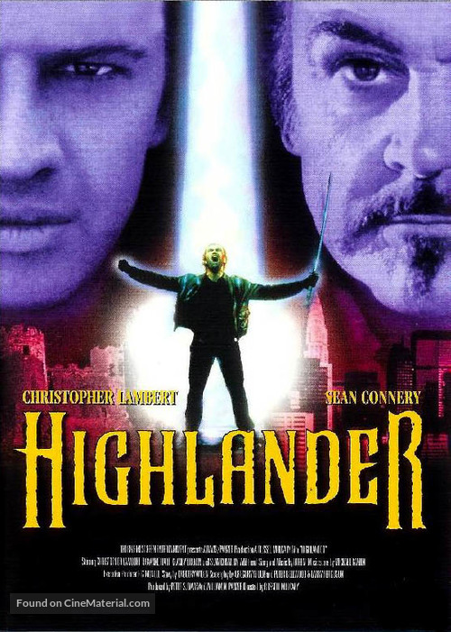 Highlander - Danish Movie Poster
