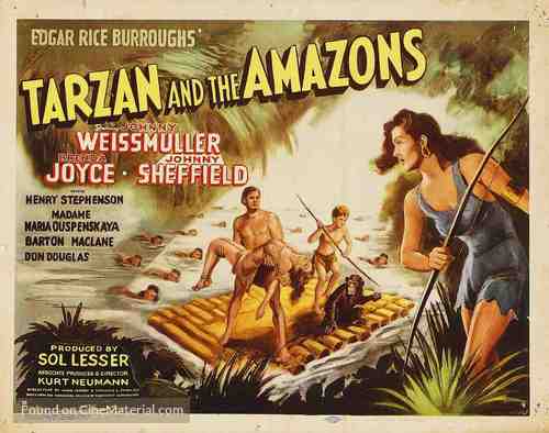 Tarzan and the Amazons - Movie Poster