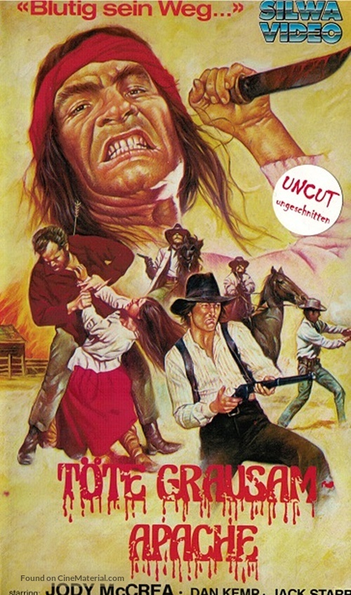 Cry Blood, Apache - German VHS movie cover