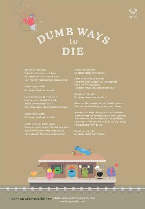 Dumb Ways to Die - Australian Movie Poster