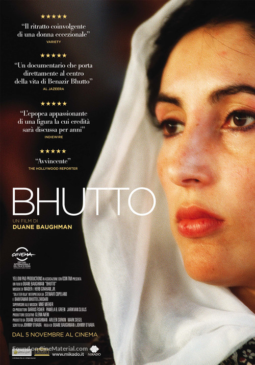 Benazir Bhutto - Italian Movie Poster