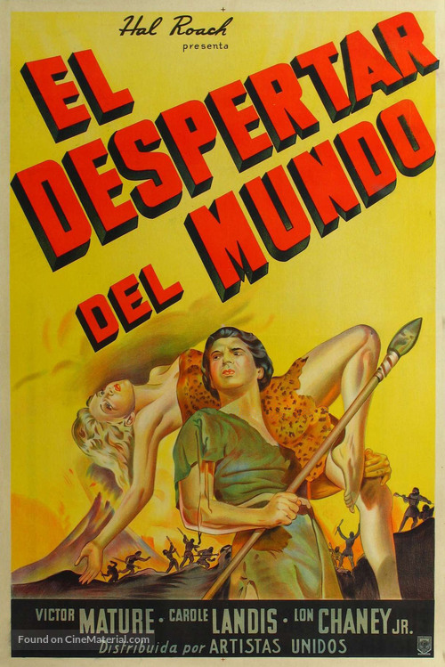 One Million B.C. - Argentinian Movie Poster