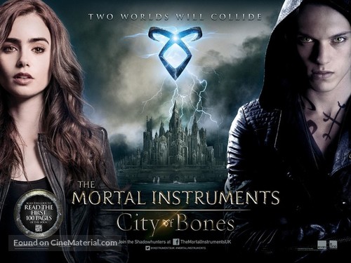 The Mortal Instruments: City of Bones - British Movie Poster