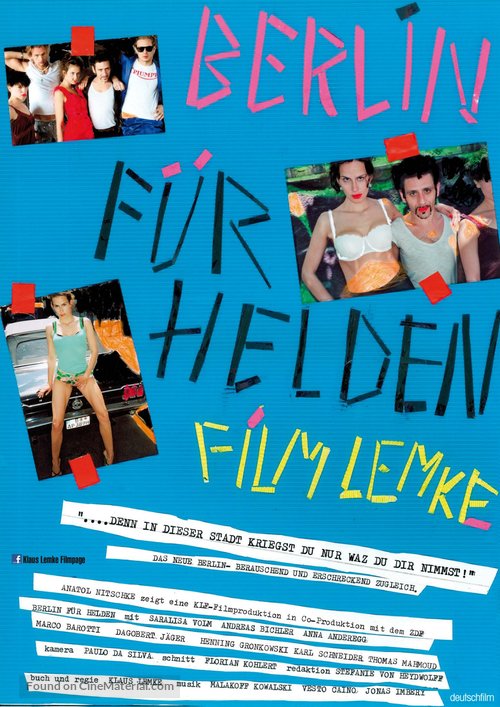 Berlin f&uuml;r Helden - German Movie Poster