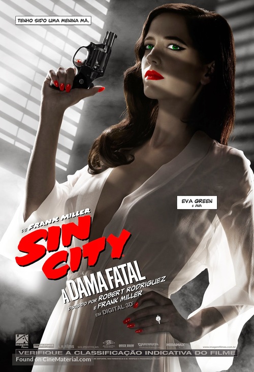 Sin City: A Dame to Kill For - Brazilian Movie Cover