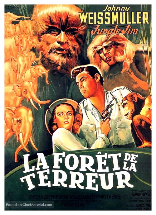 Jungle Jim in the Forbidden Land - French Movie Poster