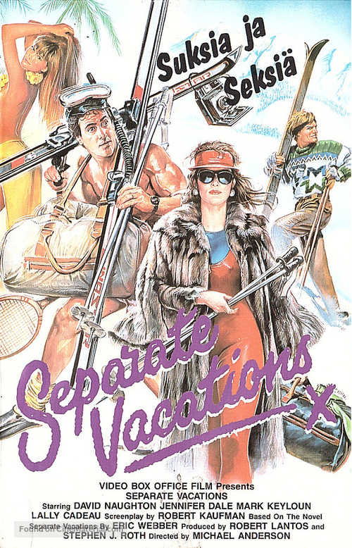 Separate Vacations - Finnish VHS movie cover