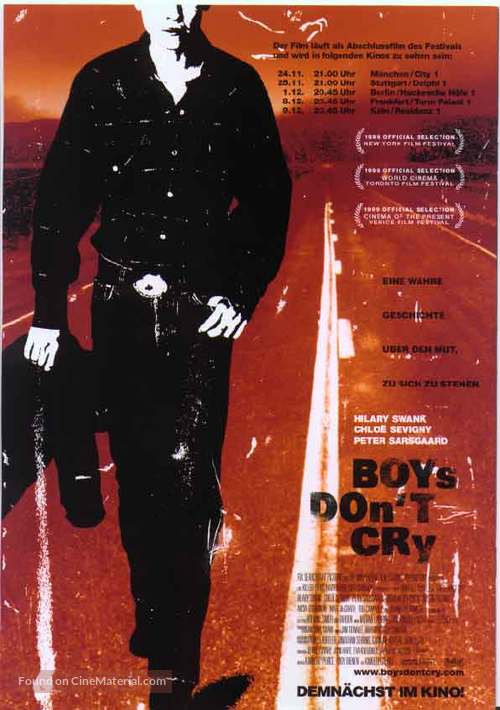 Boys Don&#039;t Cry - German Movie Poster