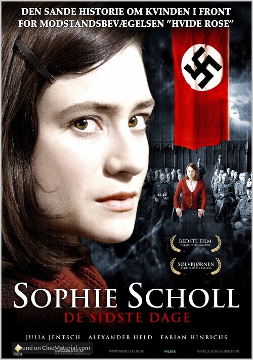 Sophie Scholl - Die letzten Tage - Danish Movie Poster