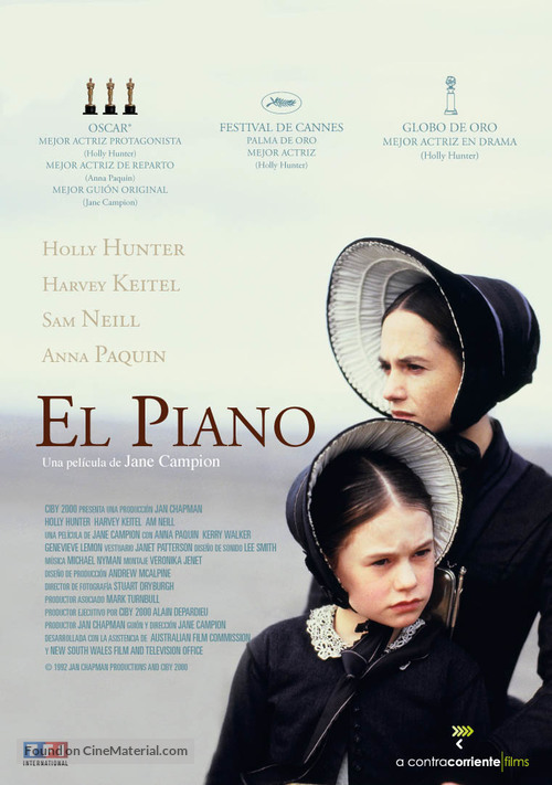 The Piano - Spanish Movie Cover