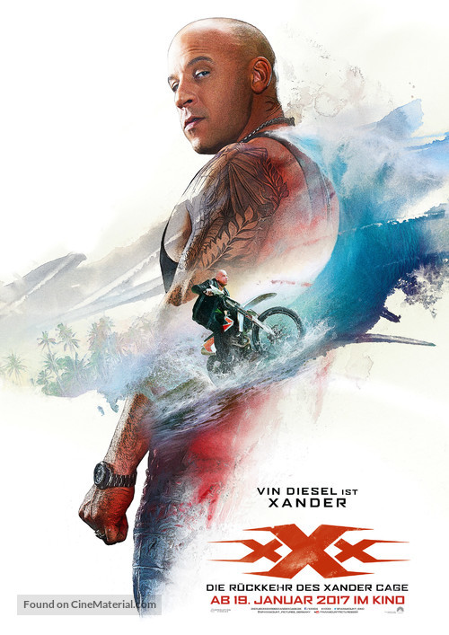 xXx: Return of Xander Cage - German Movie Poster