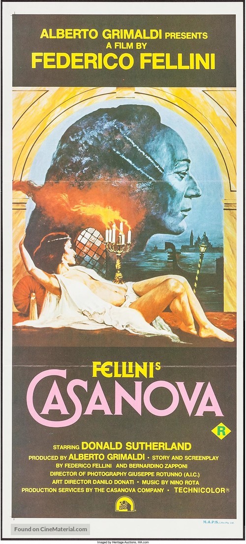 Il Casanova di Federico Fellini - Australian Movie Poster