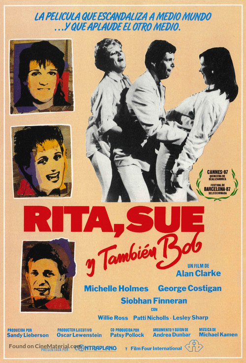 Rita, Sue and Bob Too - Spanish Movie Poster