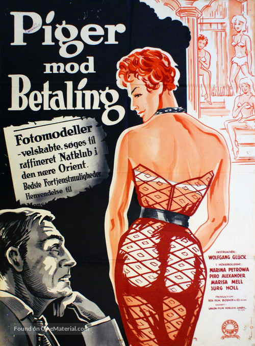 Das Nachtlokal zum Silbermond - Danish Movie Poster