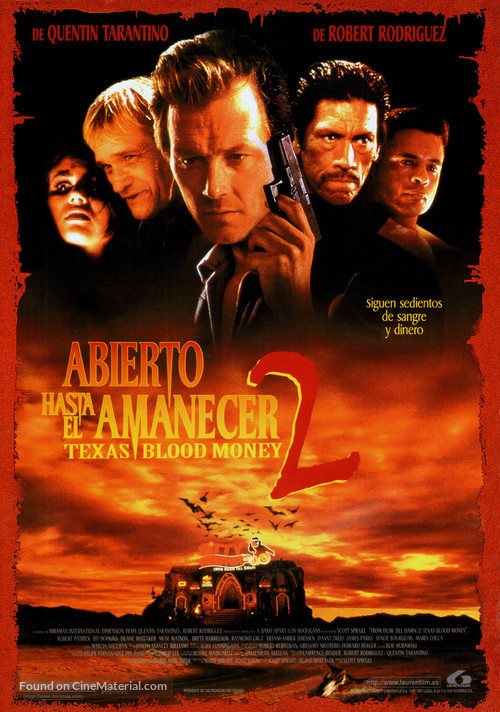 From Dusk Till Dawn 2: Texas Blood Money - Spanish Movie Poster