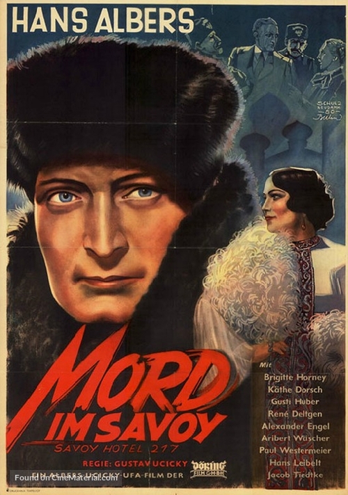 Savoy-Hotel 217 - German Movie Poster