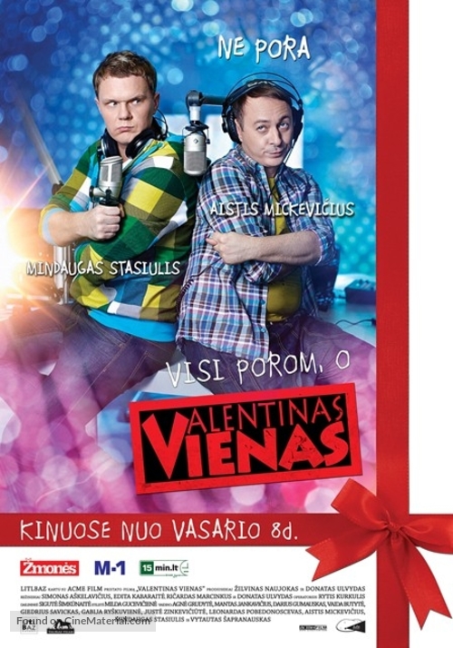 Valentinas vienas - Lithuanian Movie Poster