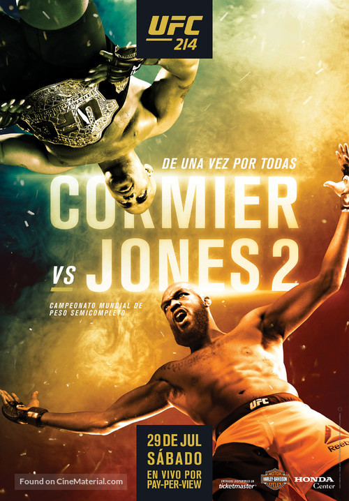 UFC 214: Cormier vs. Jones 2 - Mexican Movie Poster