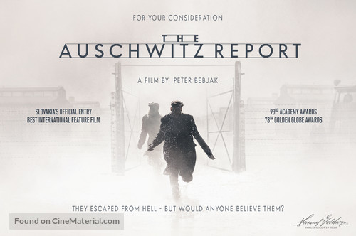 The Auschwitz Report - For your consideration movie poster