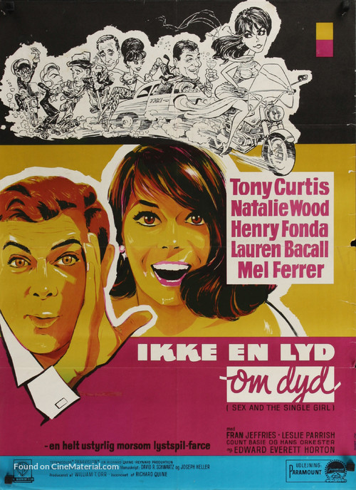 Sex And The Single Girl 1964 Danish Movie Poster 